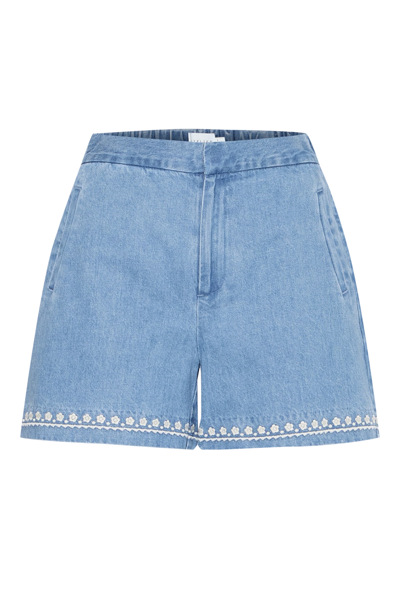 Dames short blauw