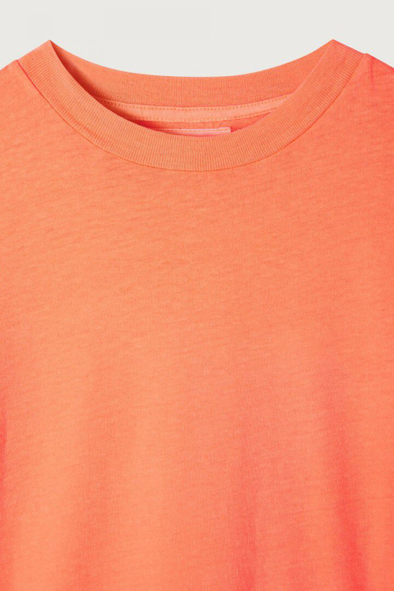 Meisjes t-shirt korte mouw oranje