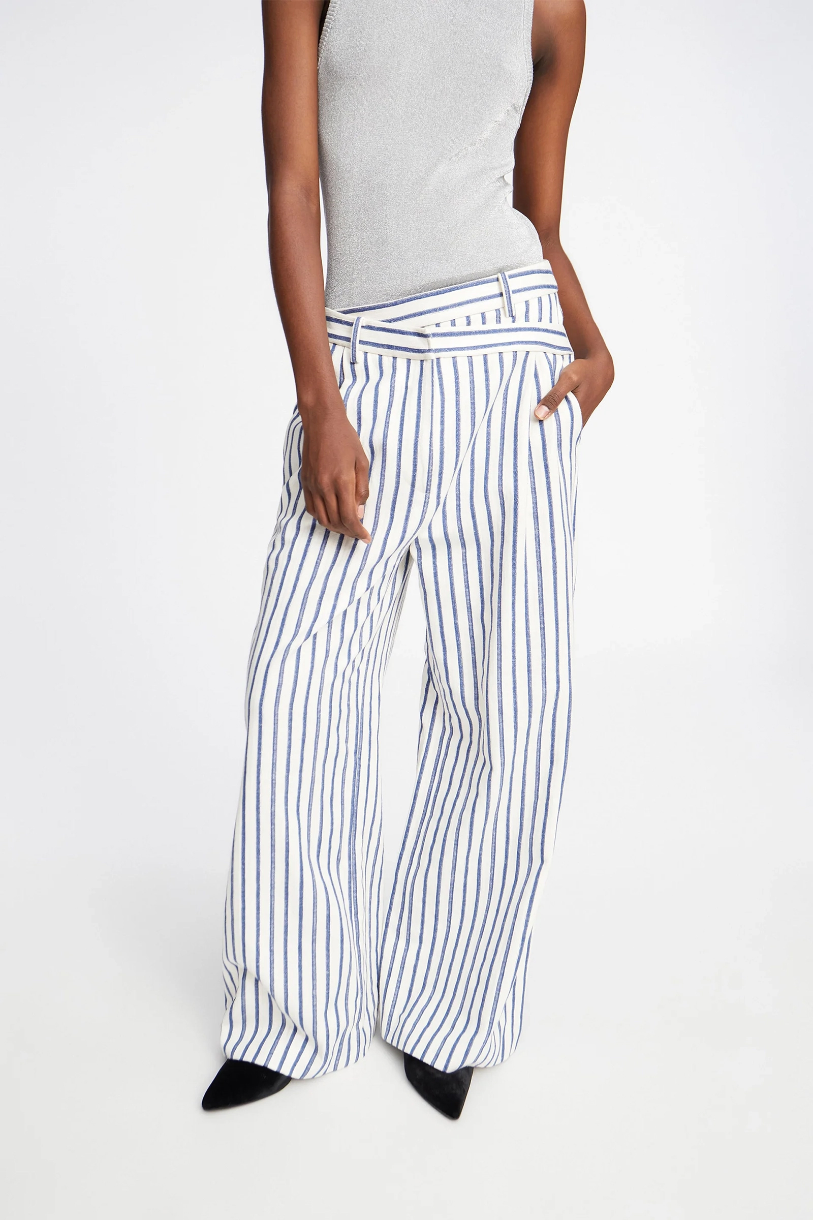 Dames broek ecru