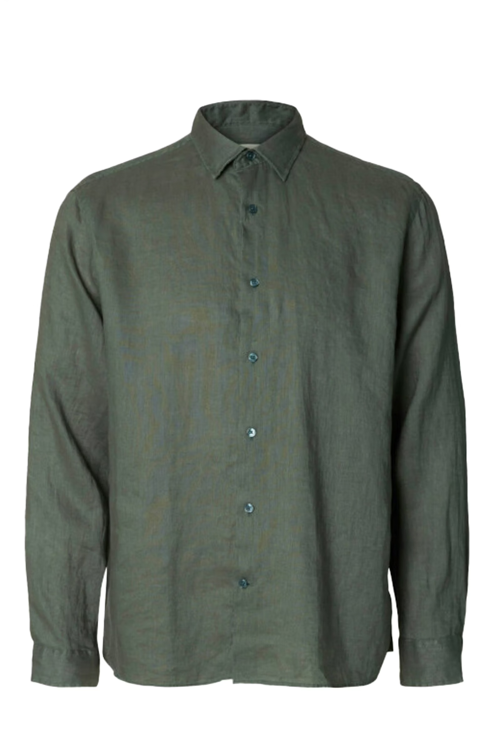 Heren overhemd lm casual groen