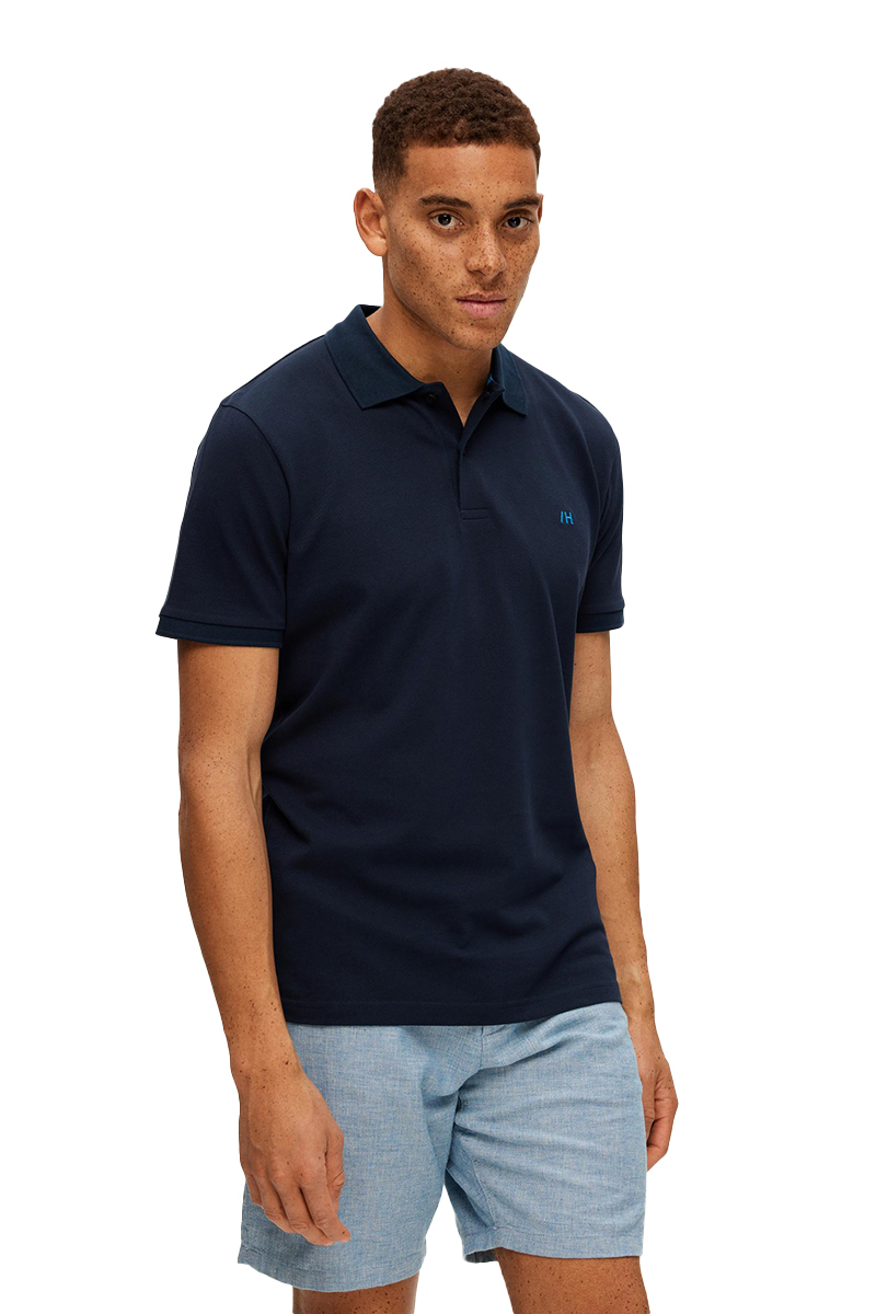 Selected SLHDANTE SS POLO NOOS Blauw-2 2