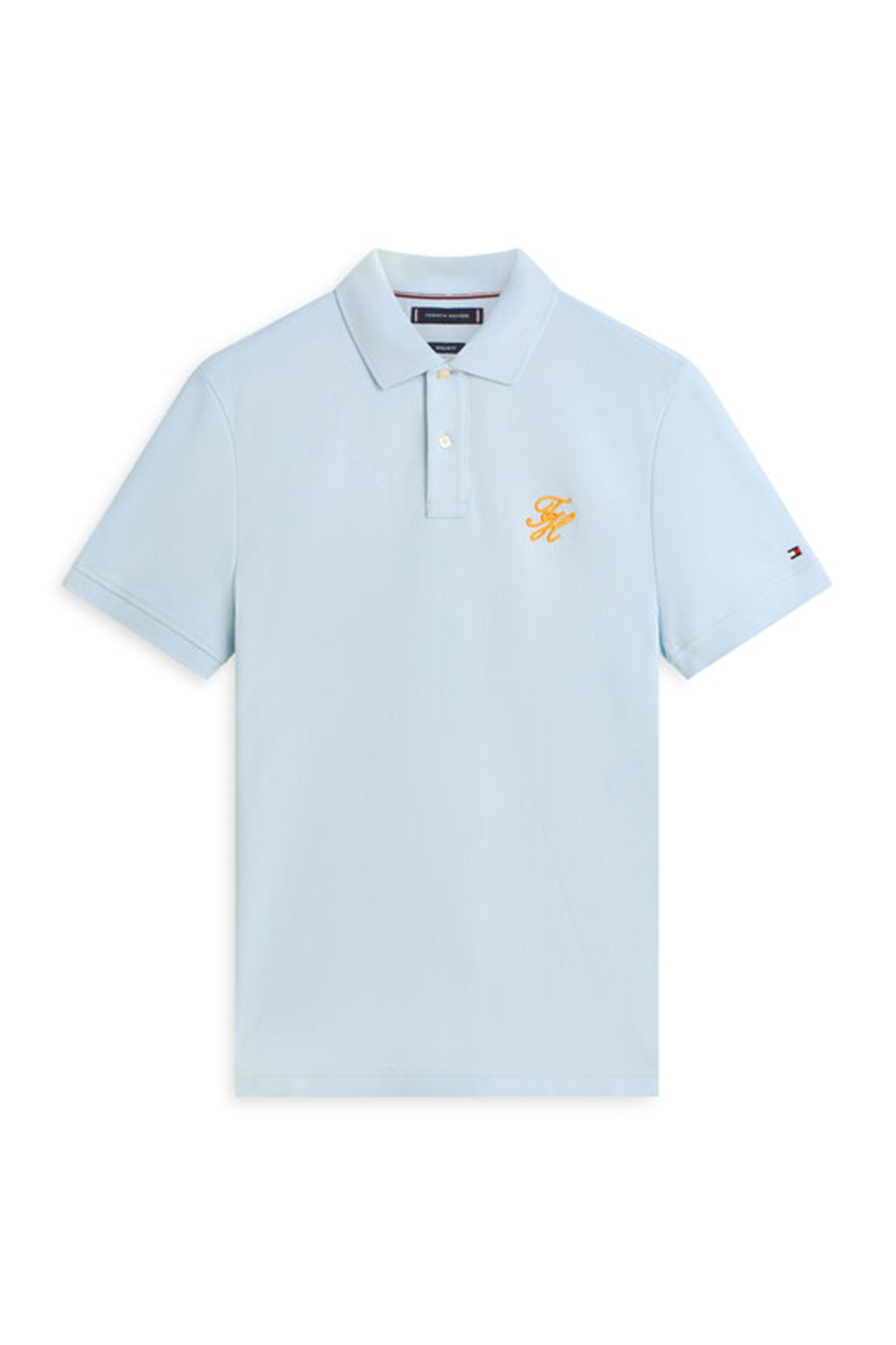 Heren polo korte mouw blauw
