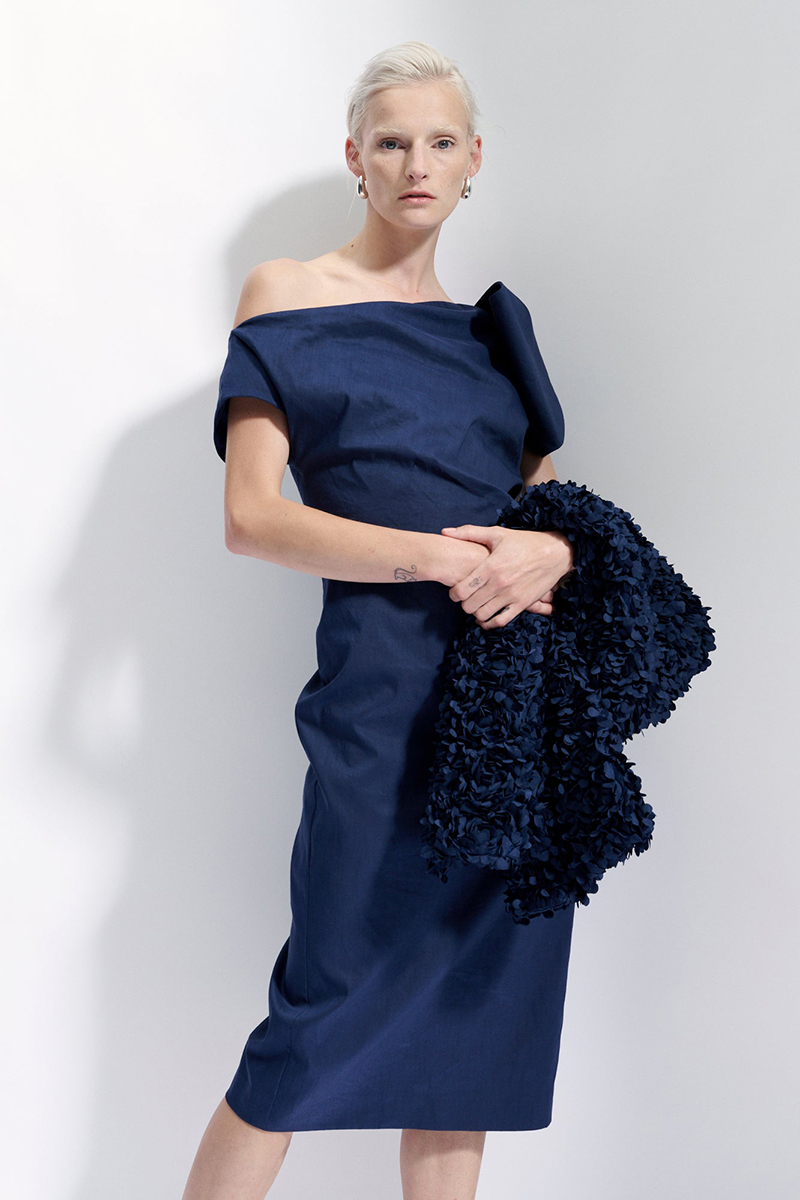 Dames jurk blauw