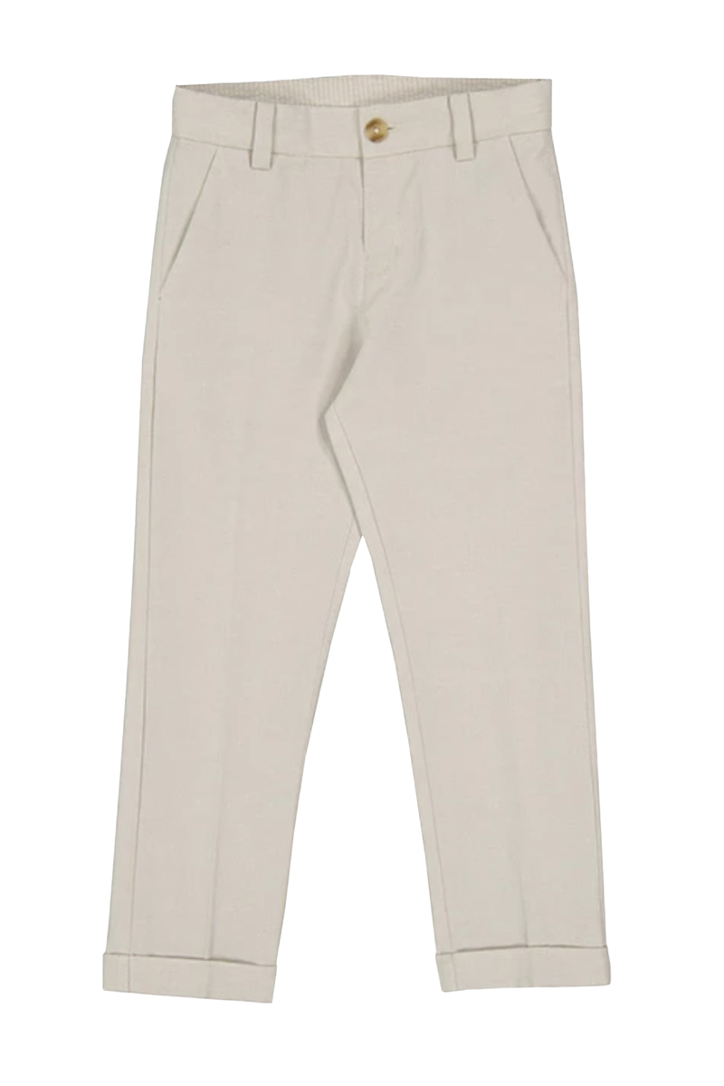 Mayoral Linen suiting pants bruin/beige-1 1