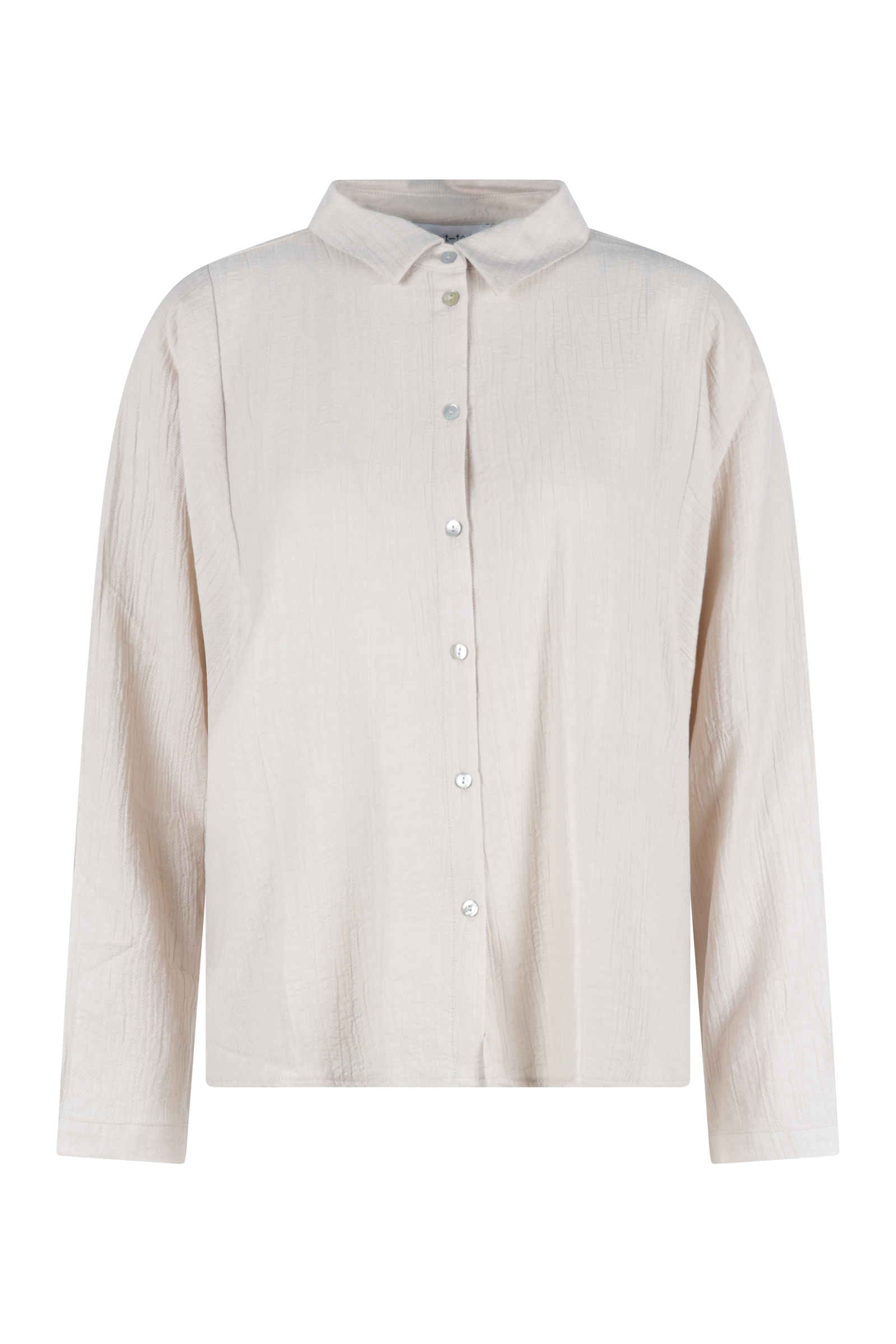 Dames blouse lange mouw ecru
