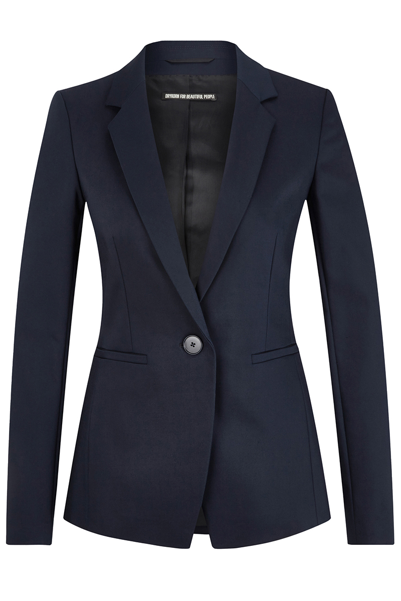 Dames blazer blauw