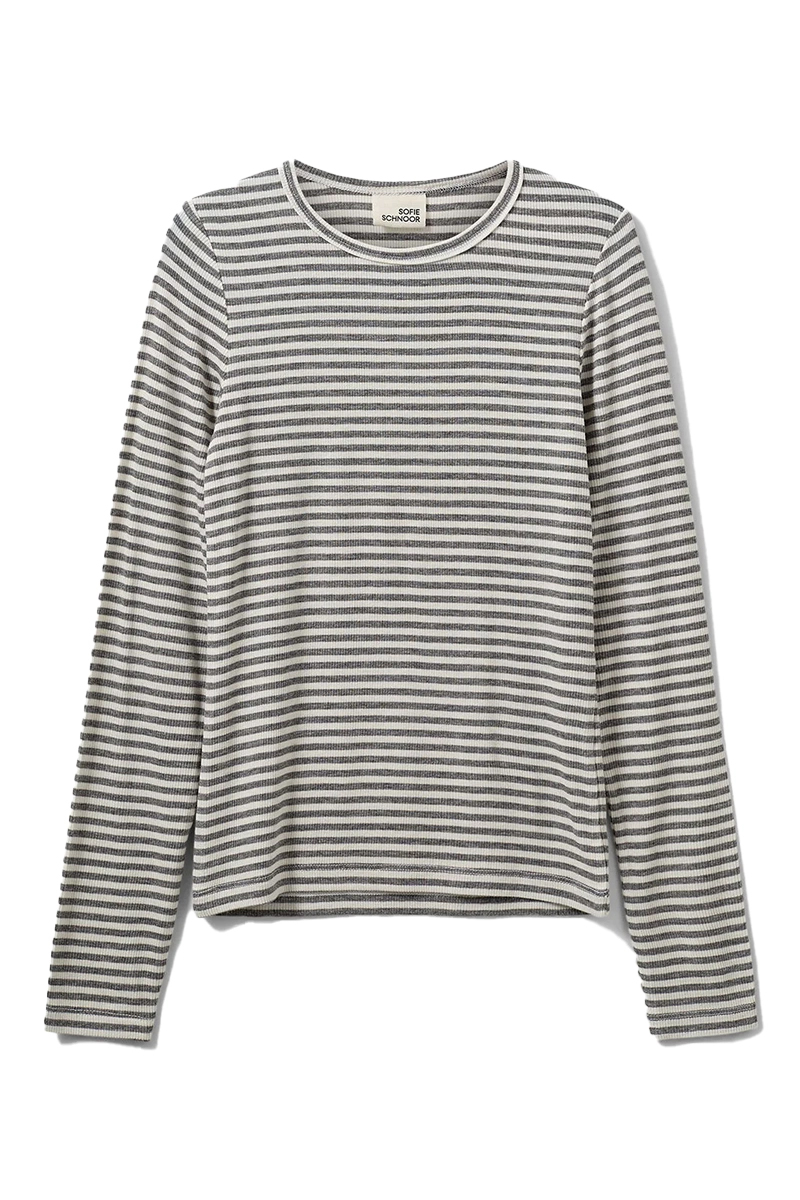 Meisjes t-shirt lange mouw grijs