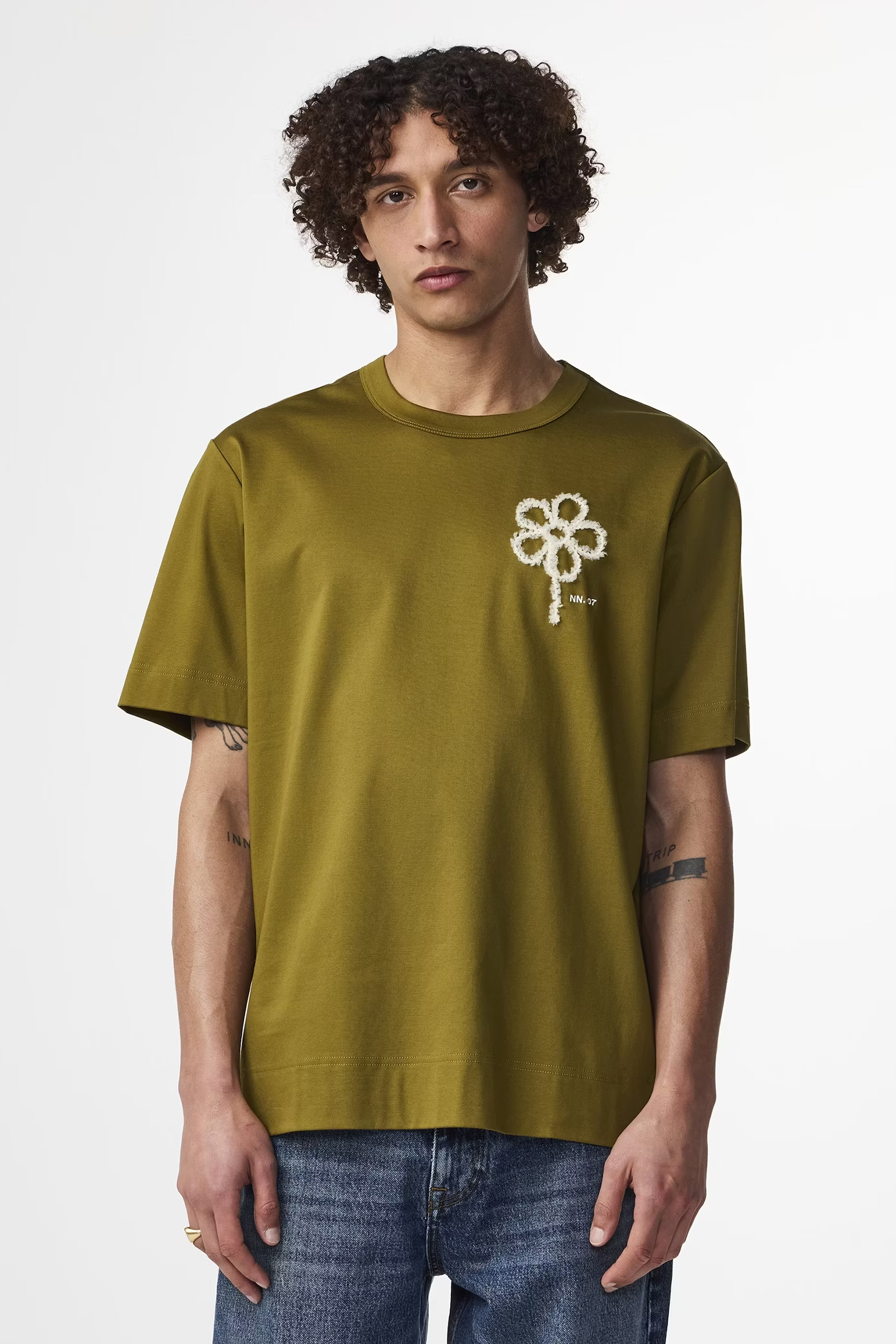 Heren t-shirt kortemouw groen