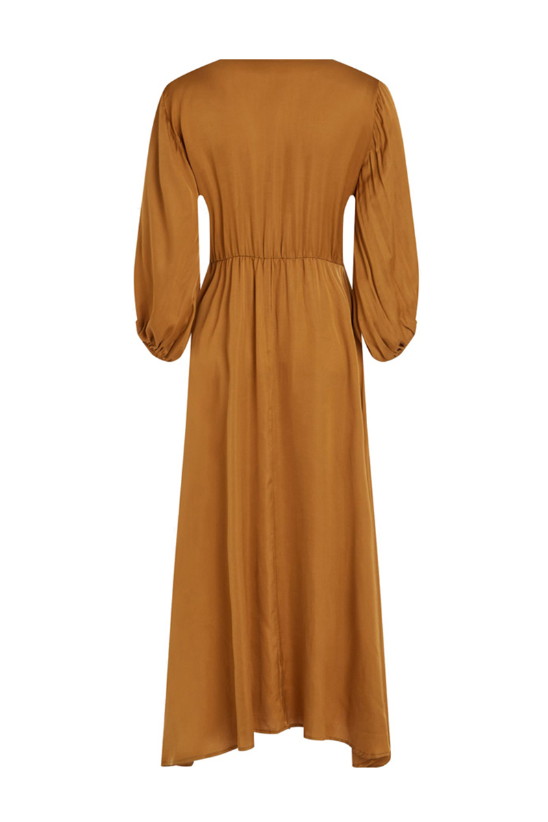 Penn&Ink N.Y. Dames jurk bruin/beige 2