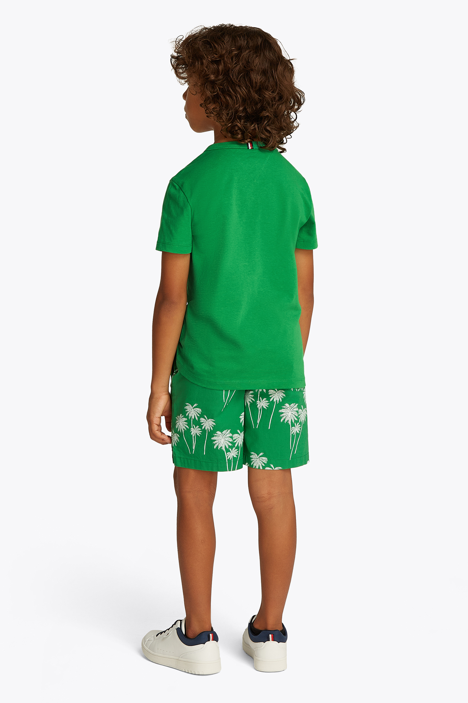 Tommy Hilfiger Hilfiger palm print tee Groen-1 3