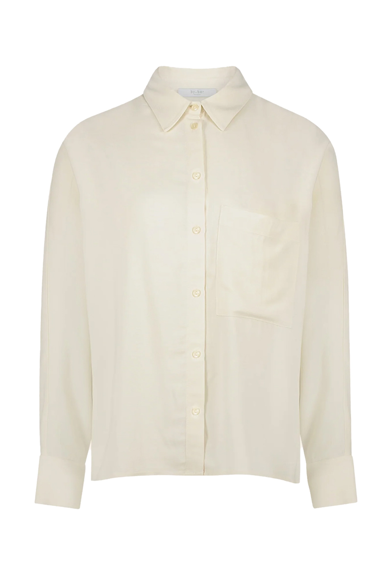 Dames blouse lange mouw ecru