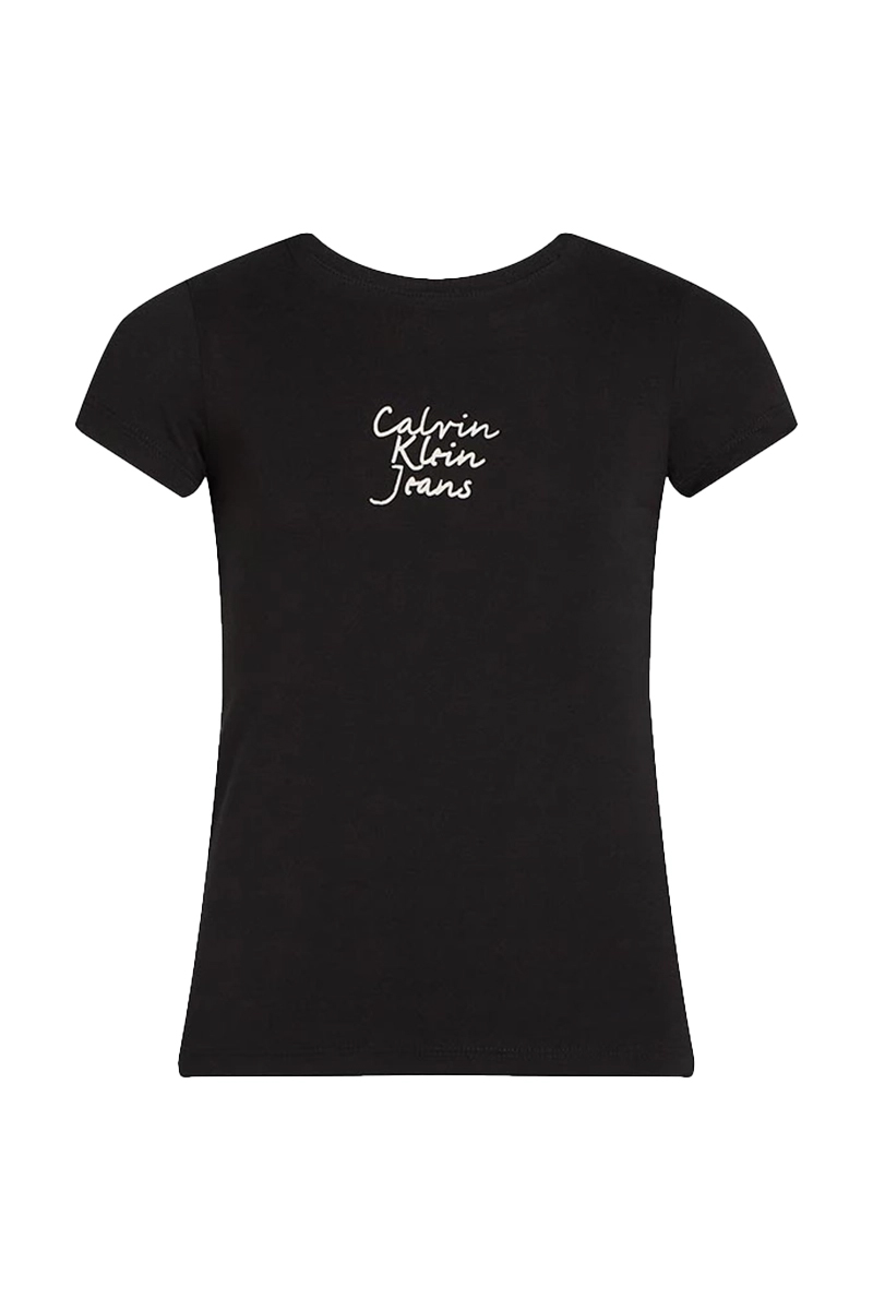 Meisjes t-shirt korte mouw zwart