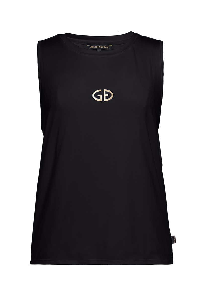 Goldbergh GIGI SLEEVELESS TOP Zwart-1 1