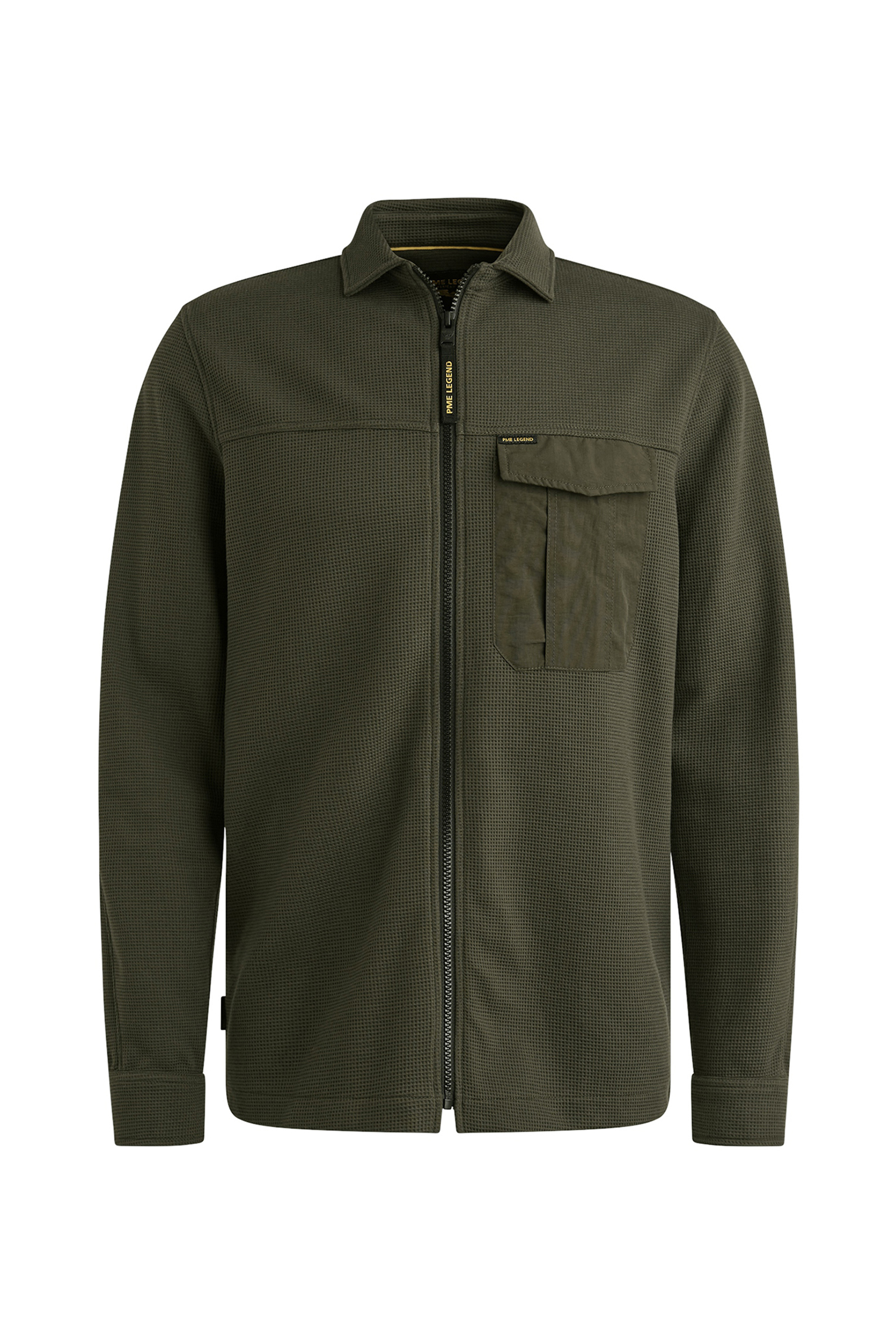 Heren overhemd lm casual groen