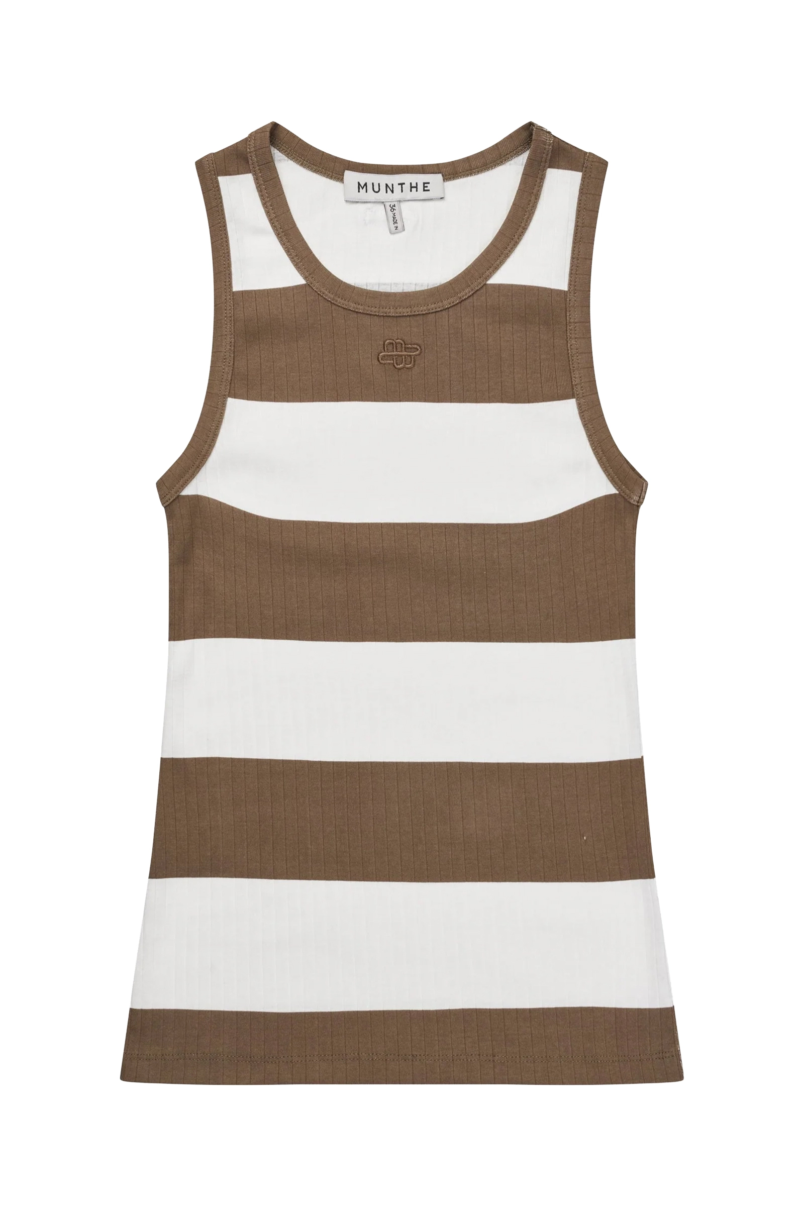 Dames top bruin