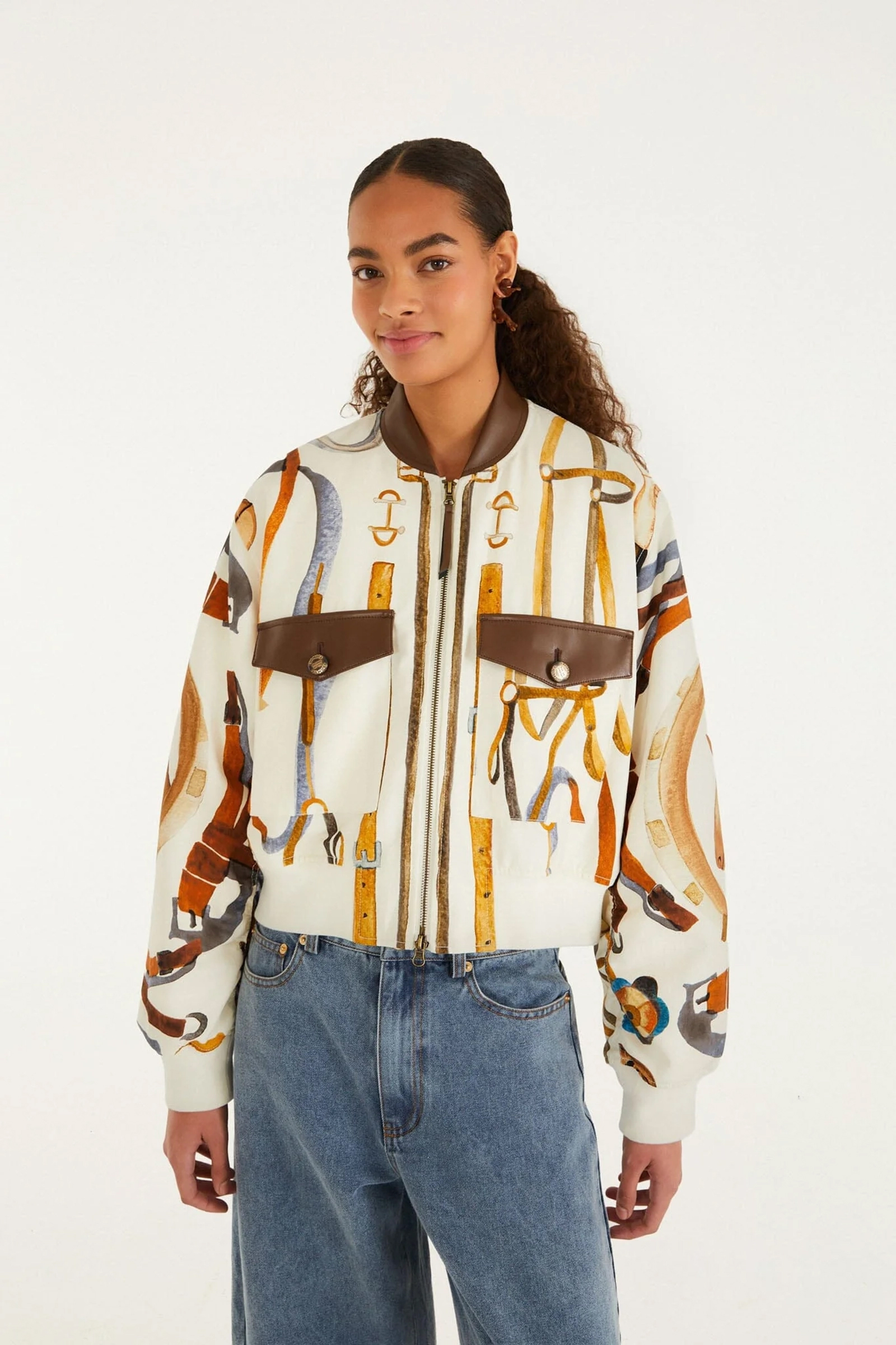 Dames blazer ecru