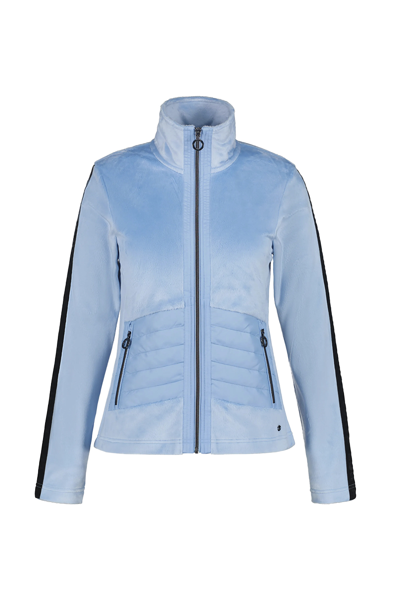 Wintersport dames fleece vest blauw