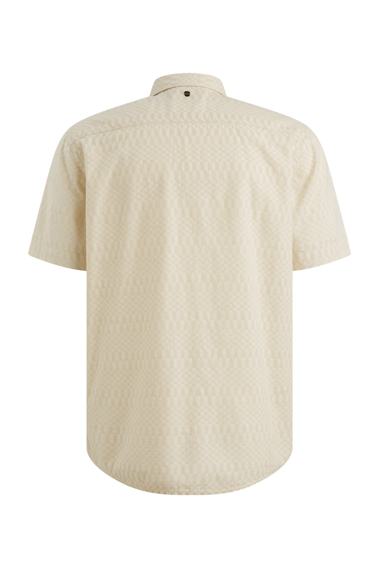 Heren overhemd lm casual bruin