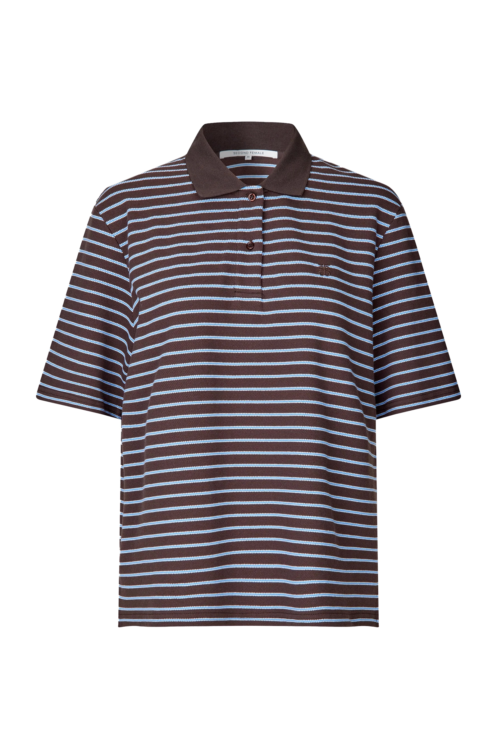 Dames polo bruin