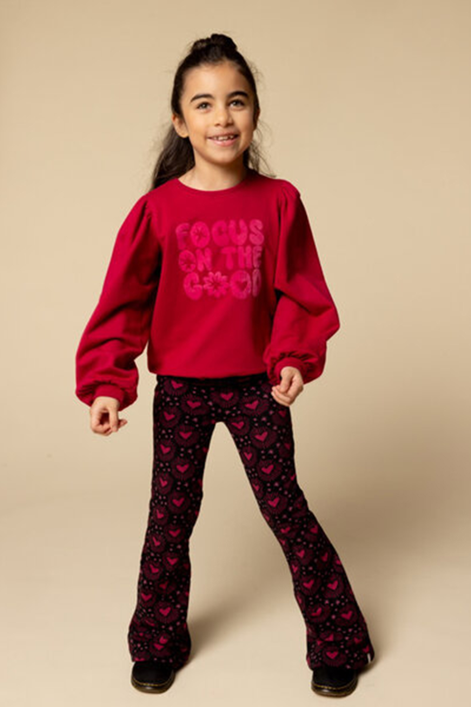 Meisjes sweater rose