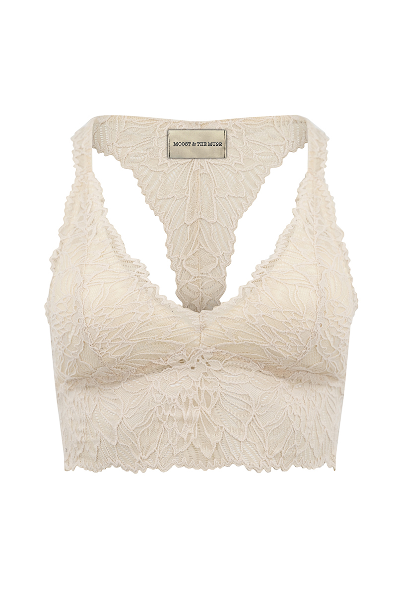 Dames top ecru