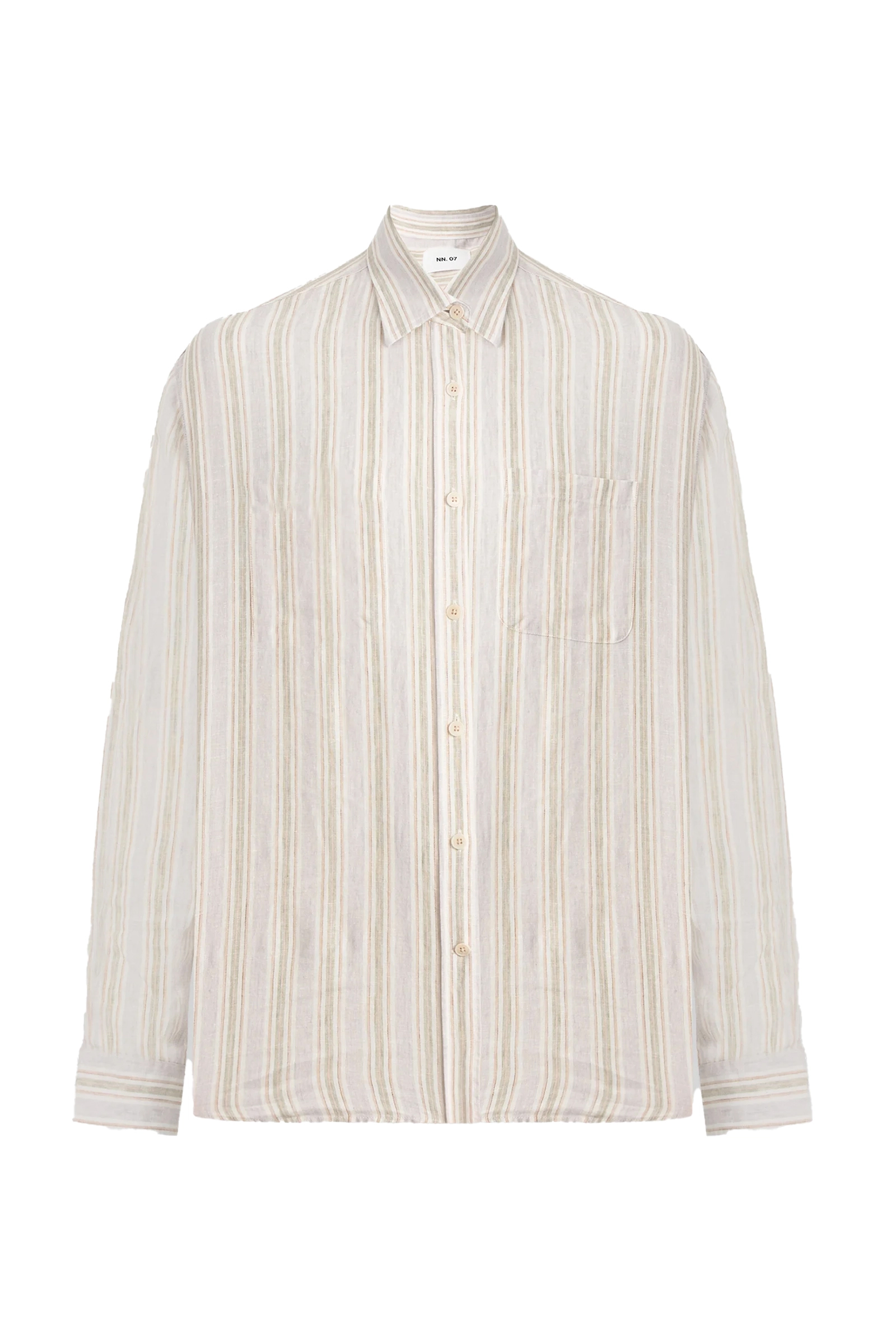 Heren overhemd lm casual ecru