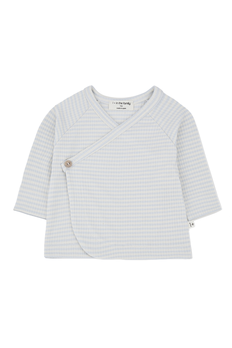 Baby t-shirt lange mouw blauw