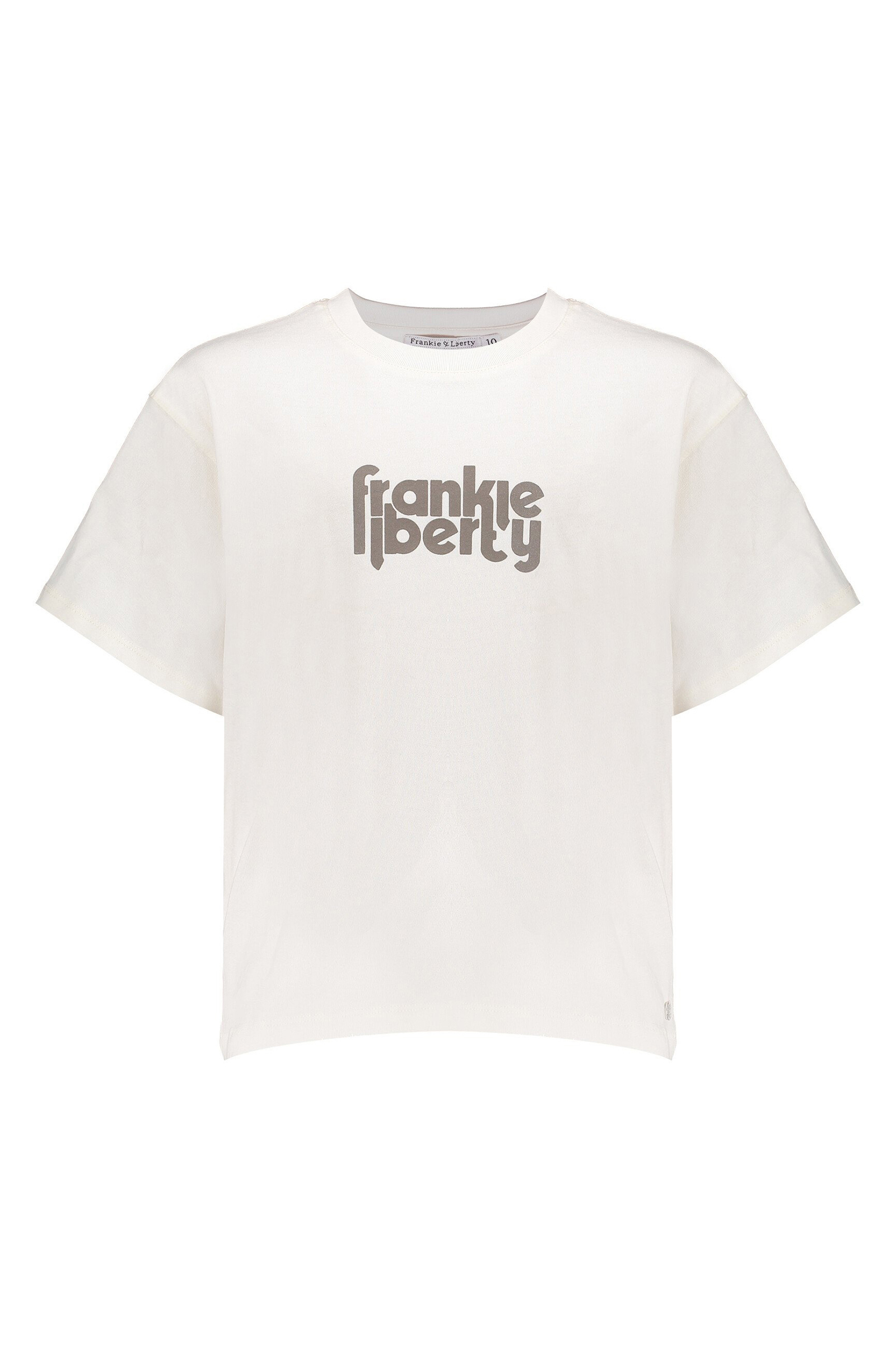 Frankie & Liberty Ravina tee Ecru-1 1