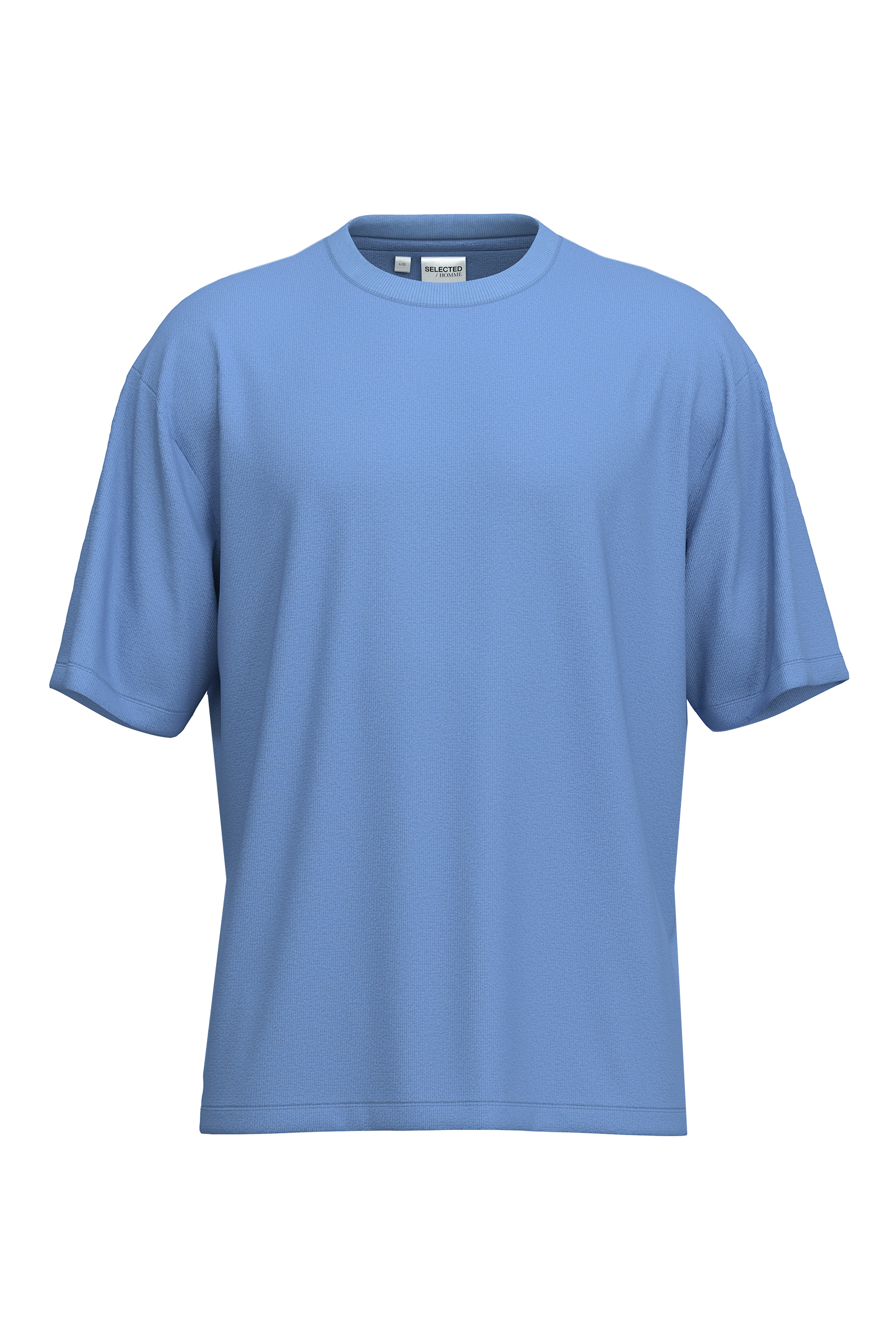 Heren t-shirt kortemouw blauw
