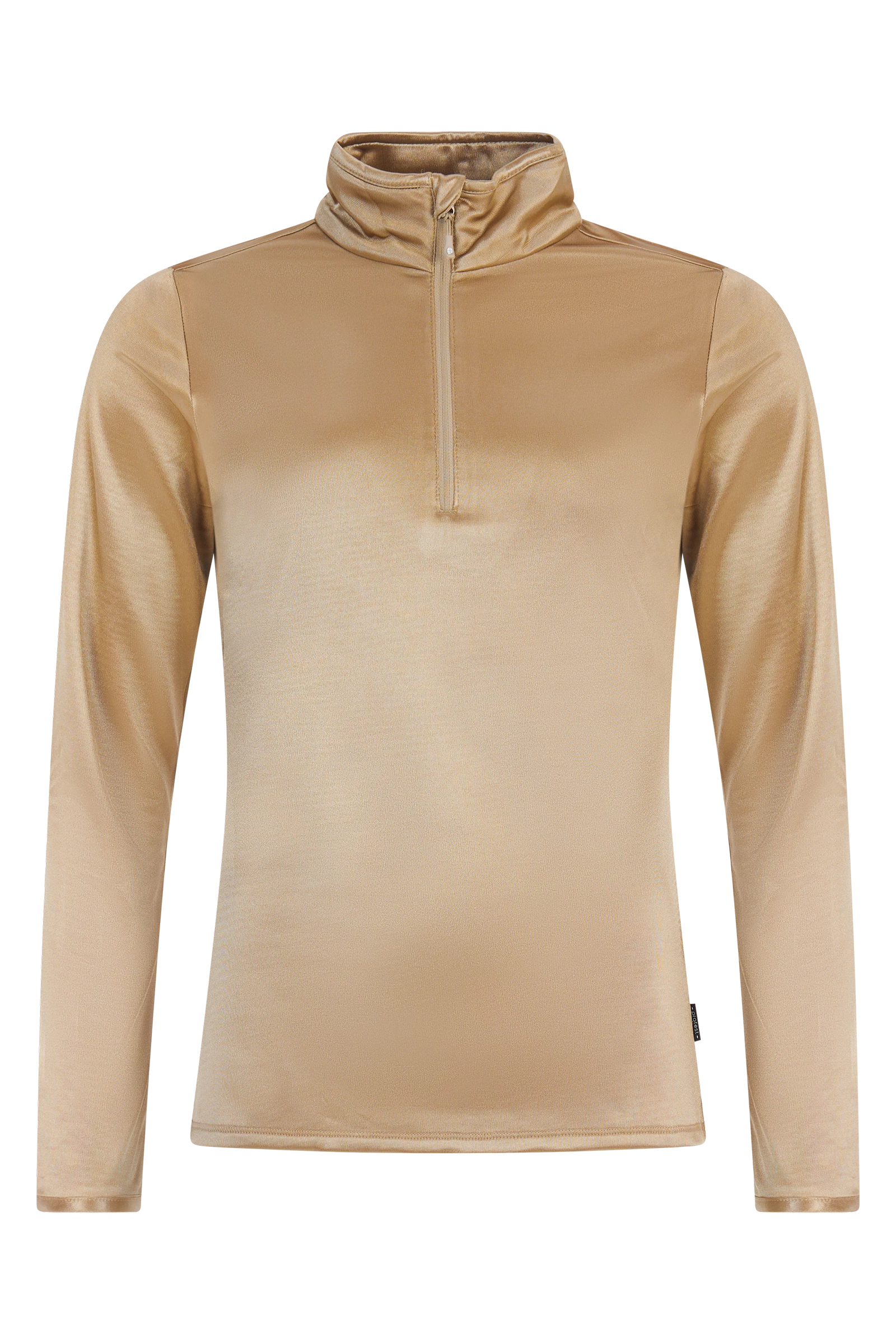 Wintersport dames pully+rits bruin