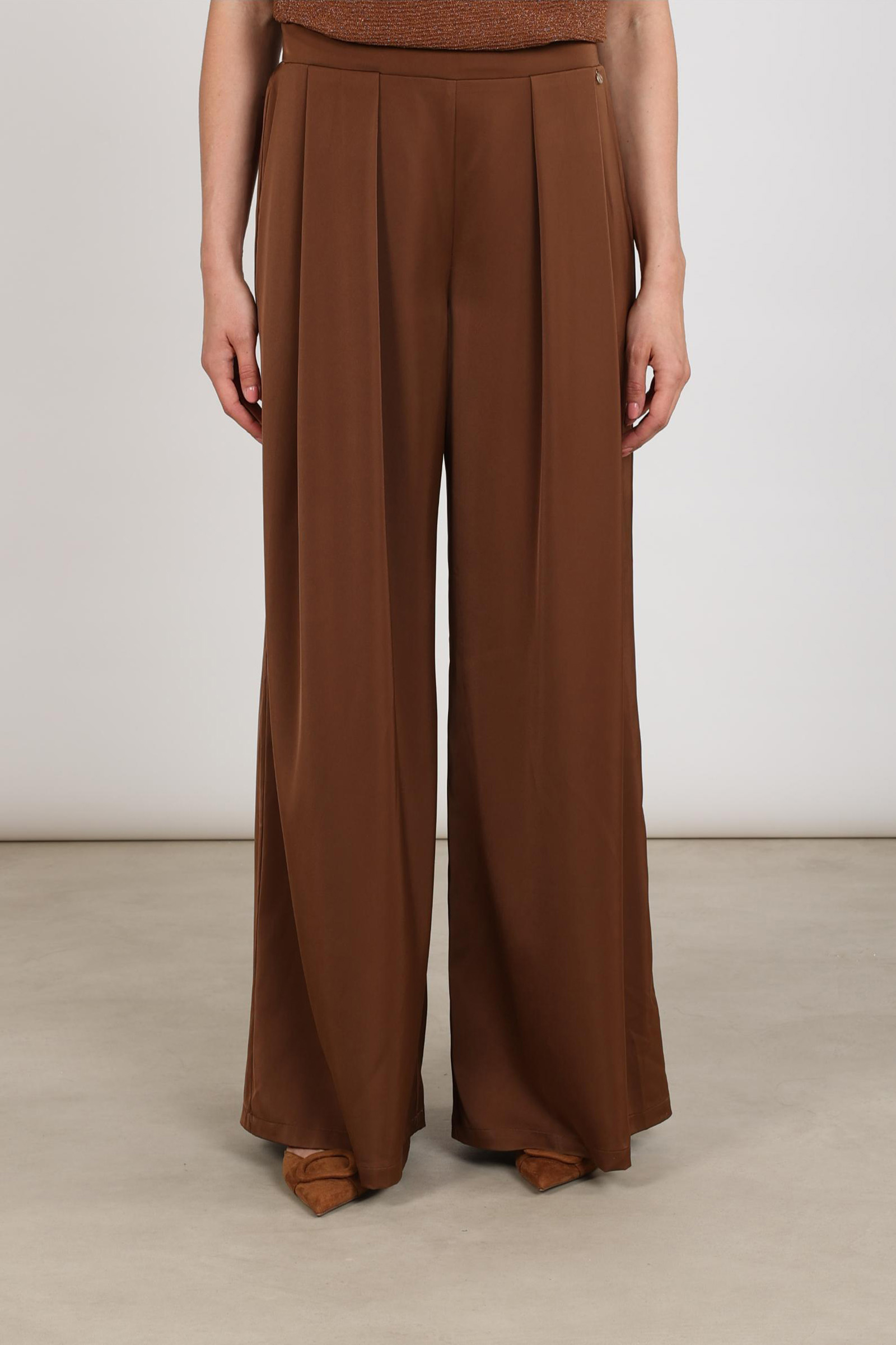 Dames broek bruin