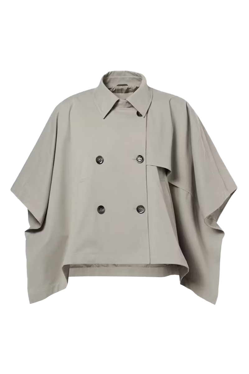 Dames poncho/cape groen