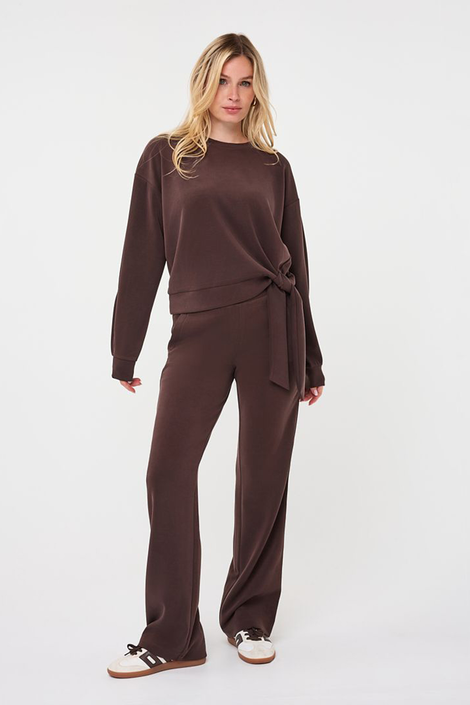 Dames sweater bruin