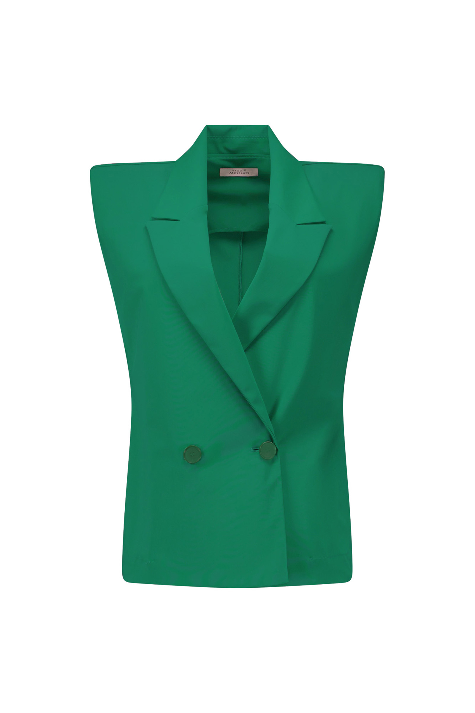 Dames gilet groen