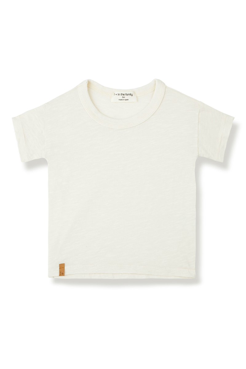 Baby t-shirt korte mouw ecru