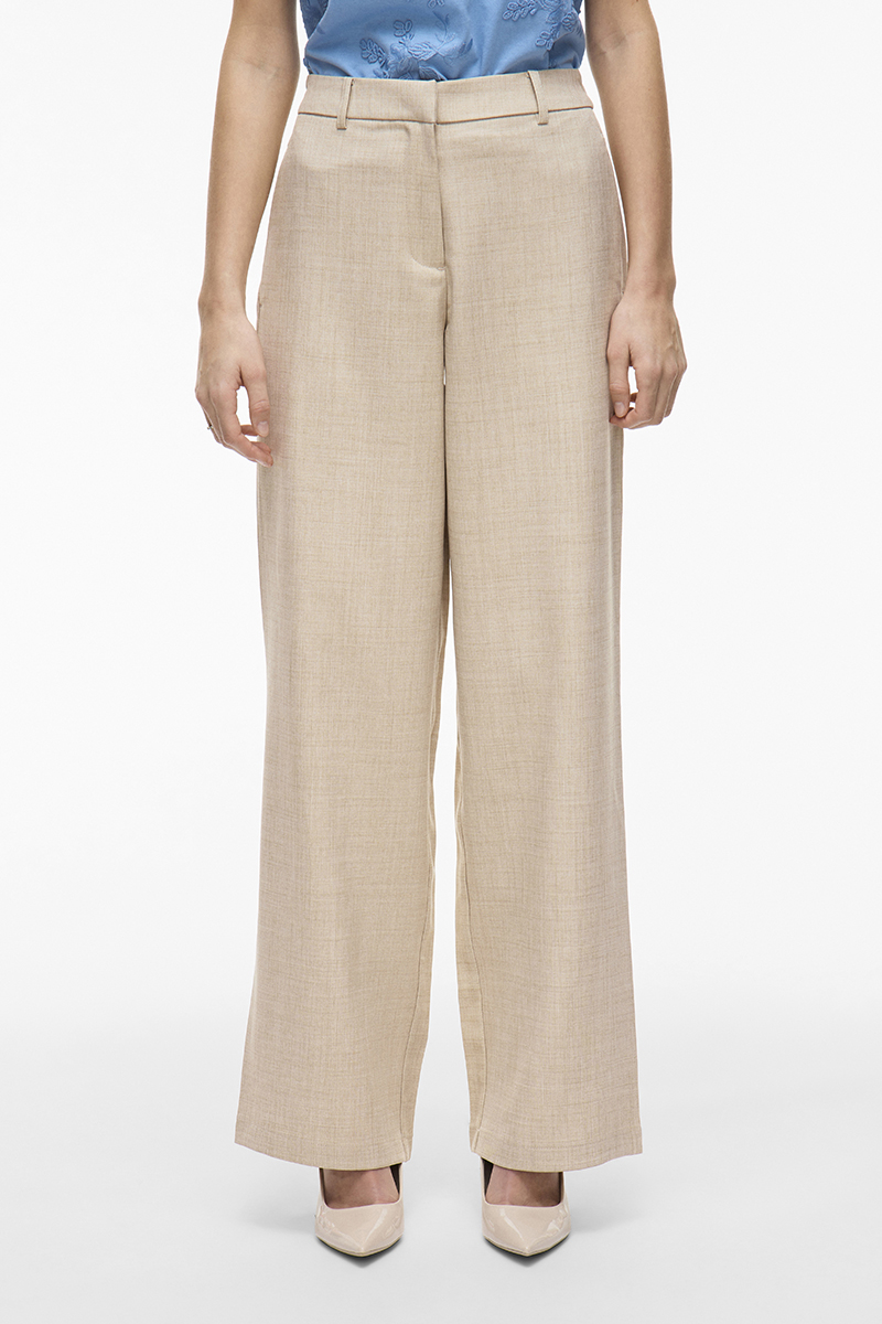 Vila VIROSA PANT #3 262675-Super Light Natural Melan 2