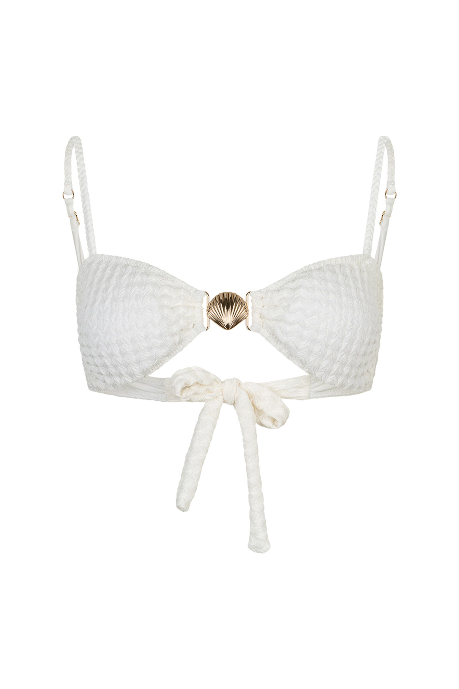 Bad/beach dames bikini top ecru