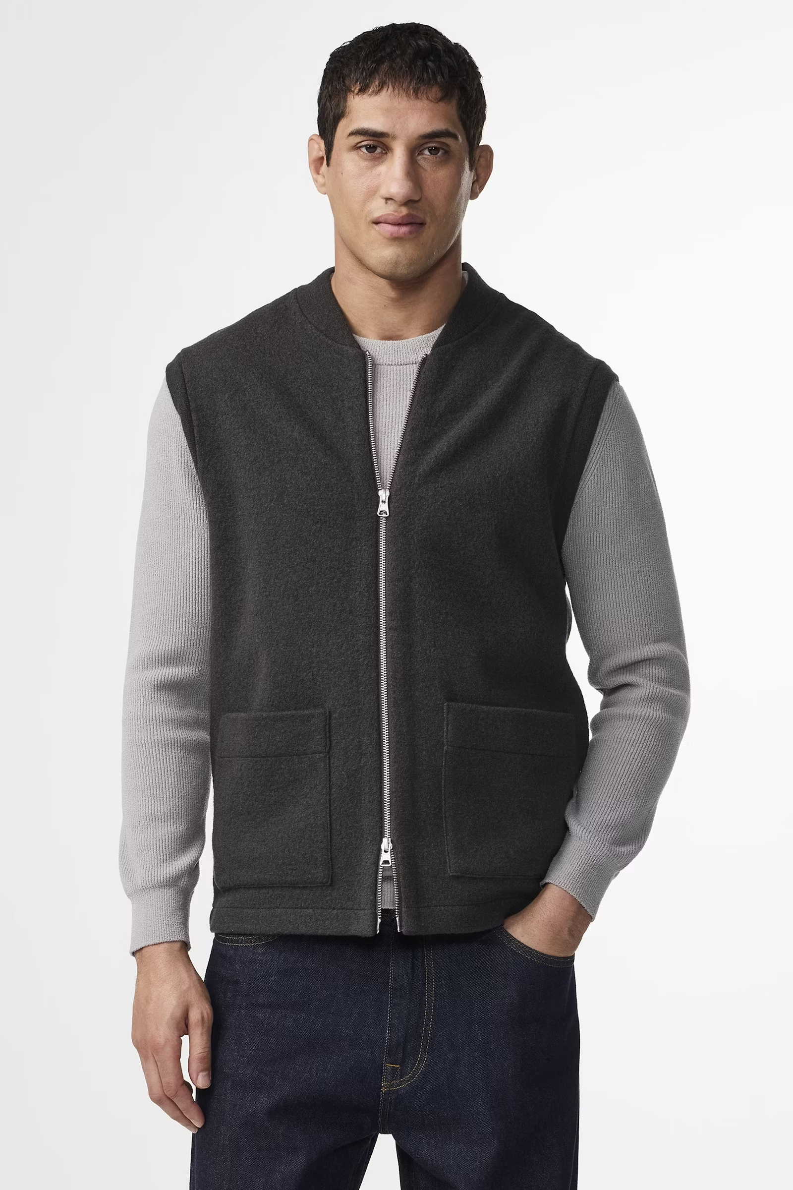 Heren vest groen
