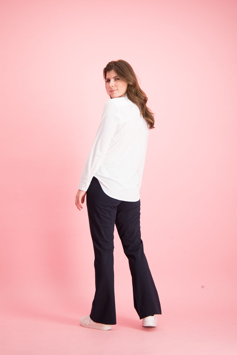 Studio Anneloes flair banded trouser 00286293 Blauw-1 3