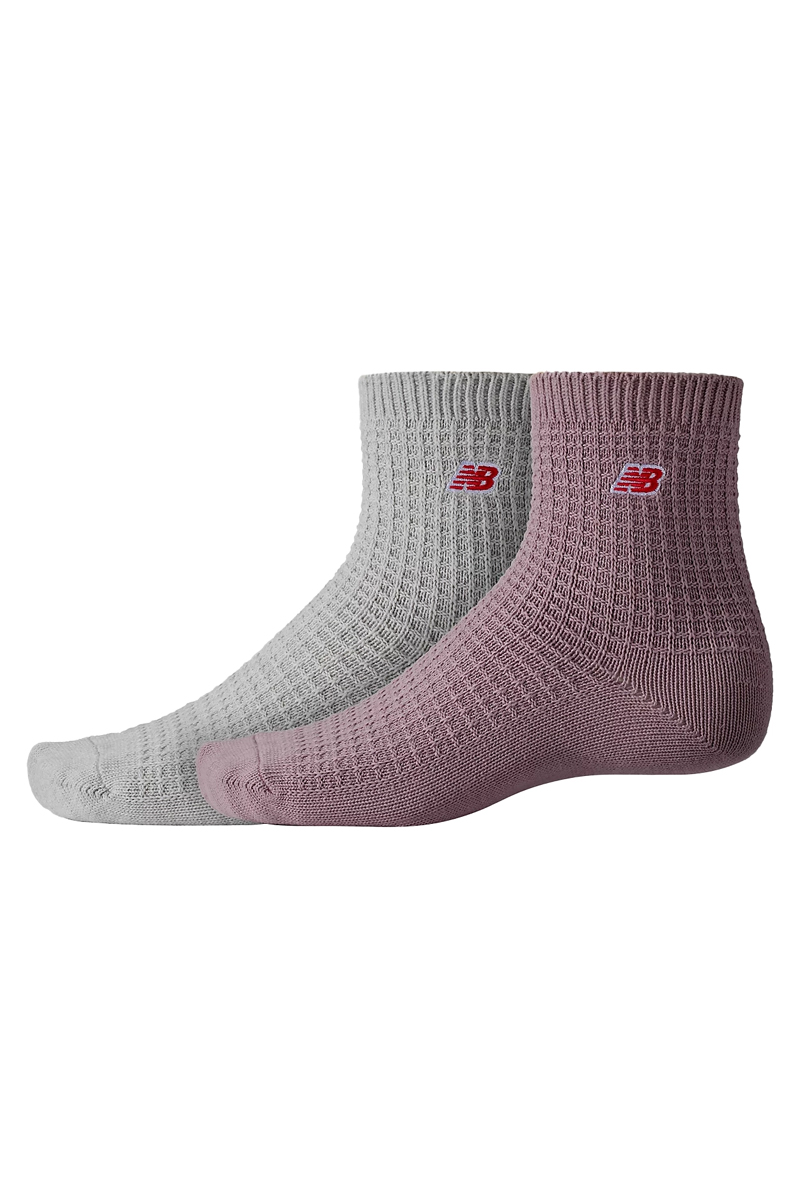 New Balance Ankle socks 2 pck Wit-1 1