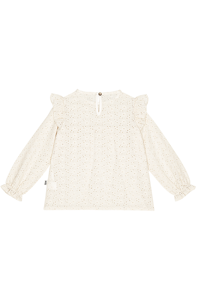 House Of Jamie crochet frill tunic Ecru-1 2