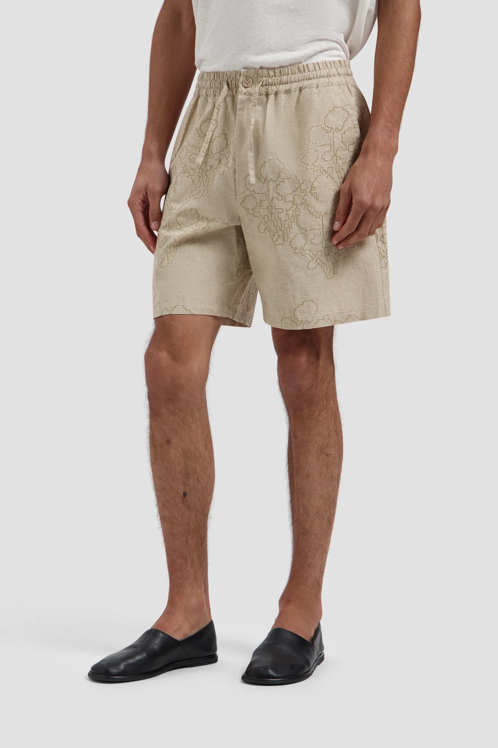 Heren short bruin