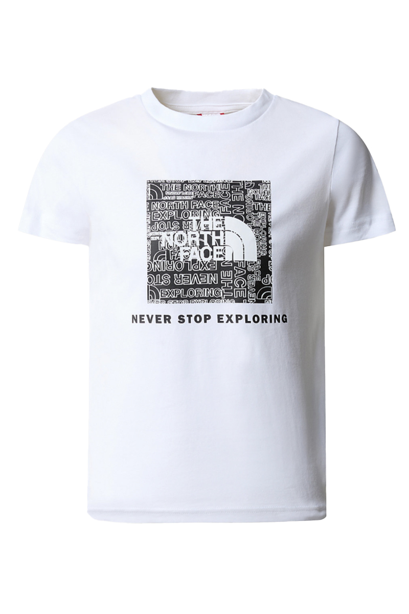 The North Face BOY'S S/S REDBOX TEE Wit-1 1