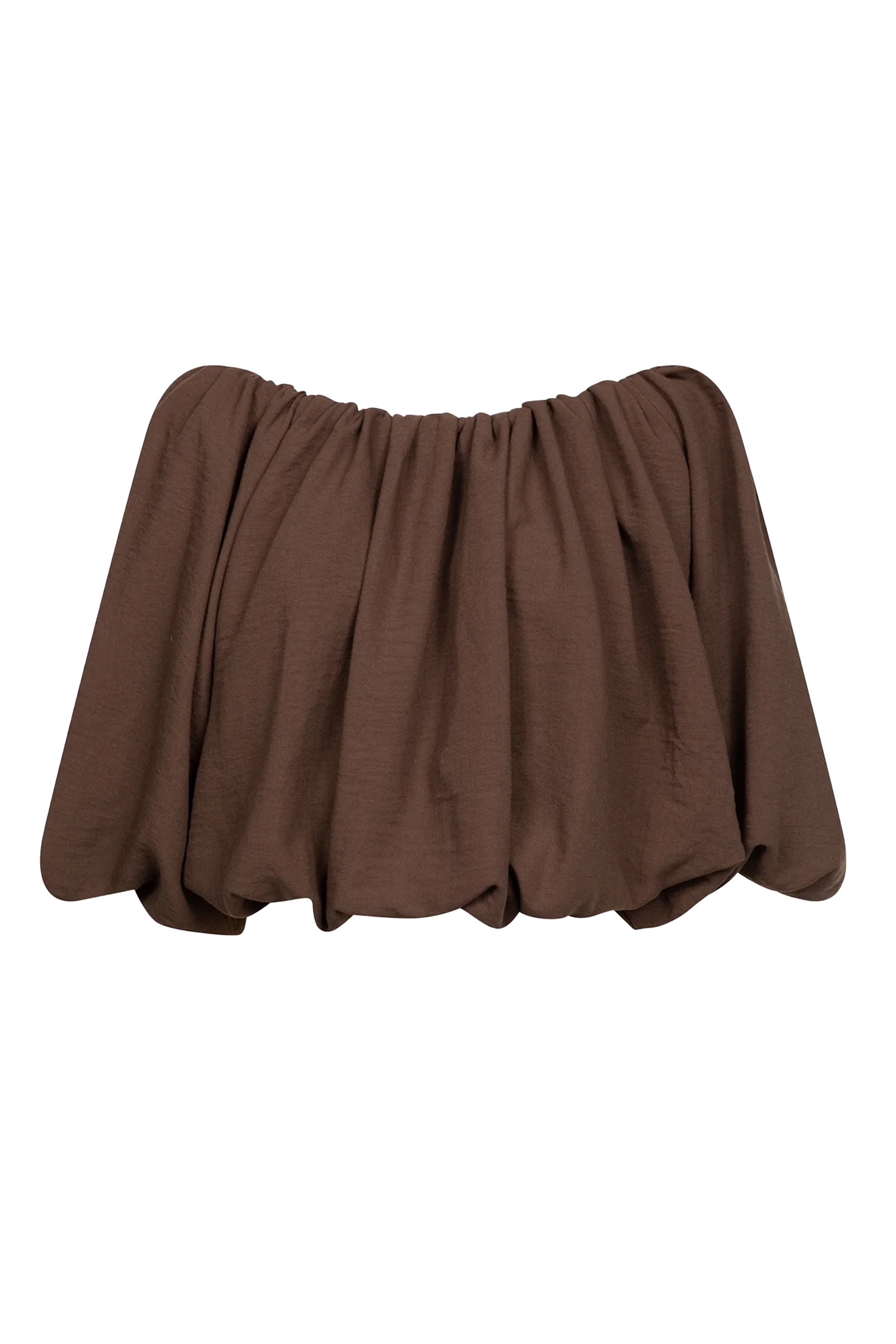 Dames blouse lange mouw bruin