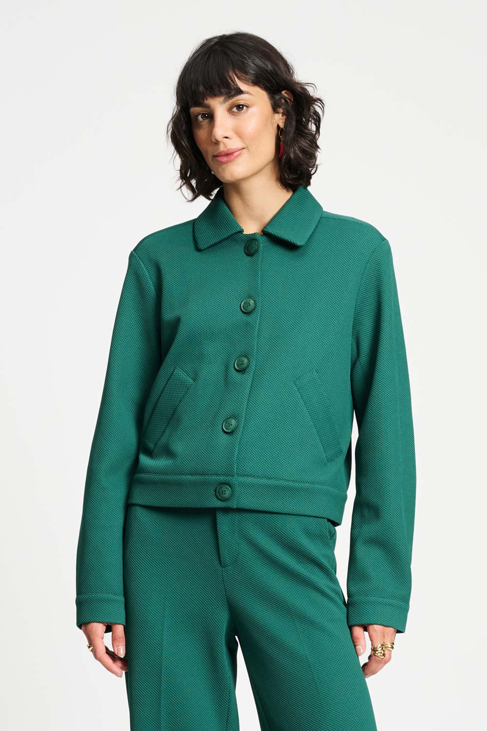 Dames blazer groen