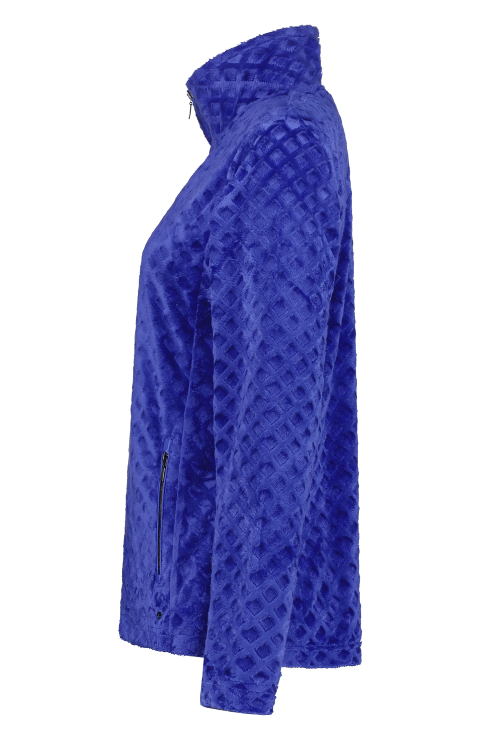 Wintersport dames fleece vest blauw