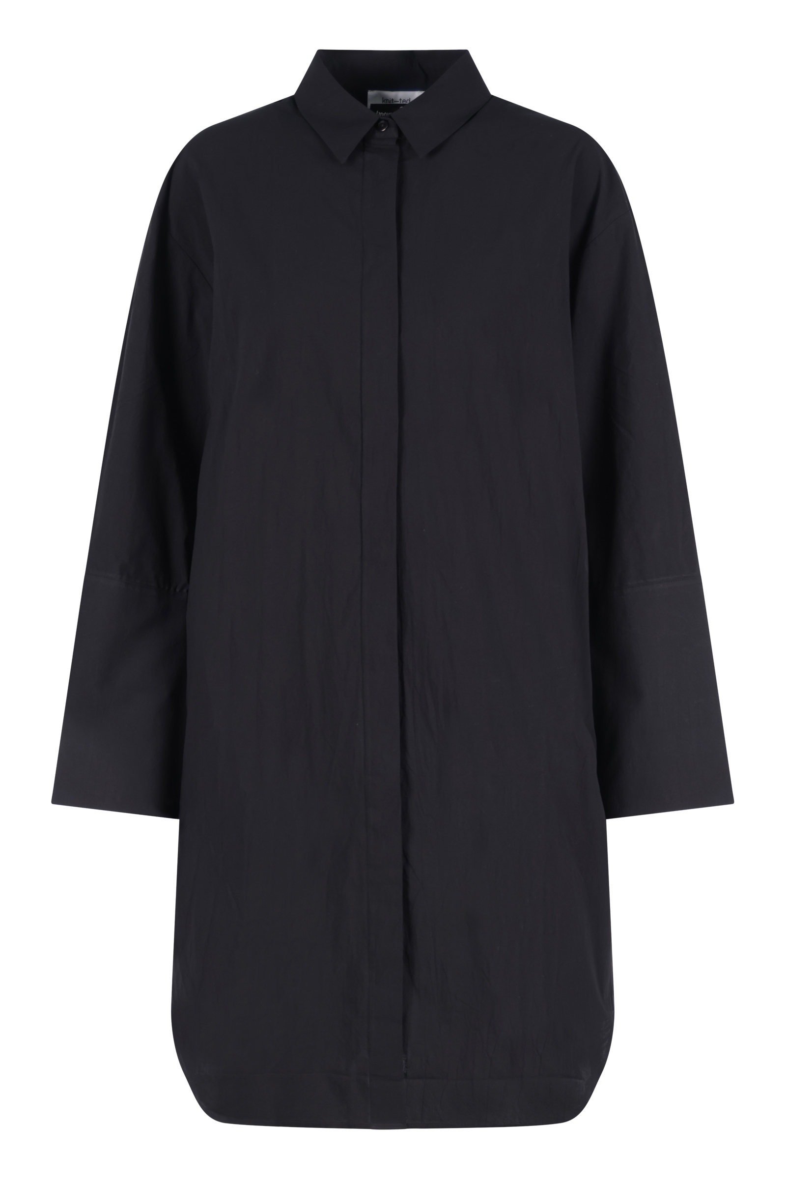 Dames blouse lange mouw zwart