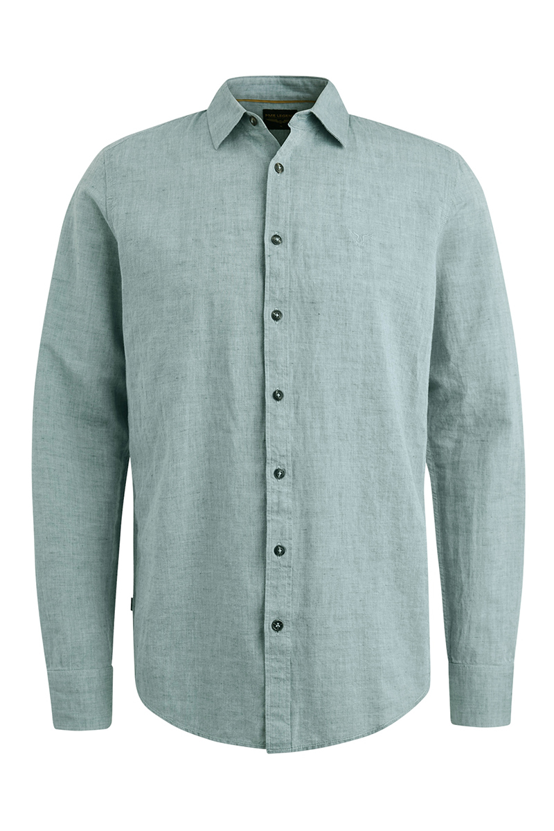 Heren overhemd lm casual groen