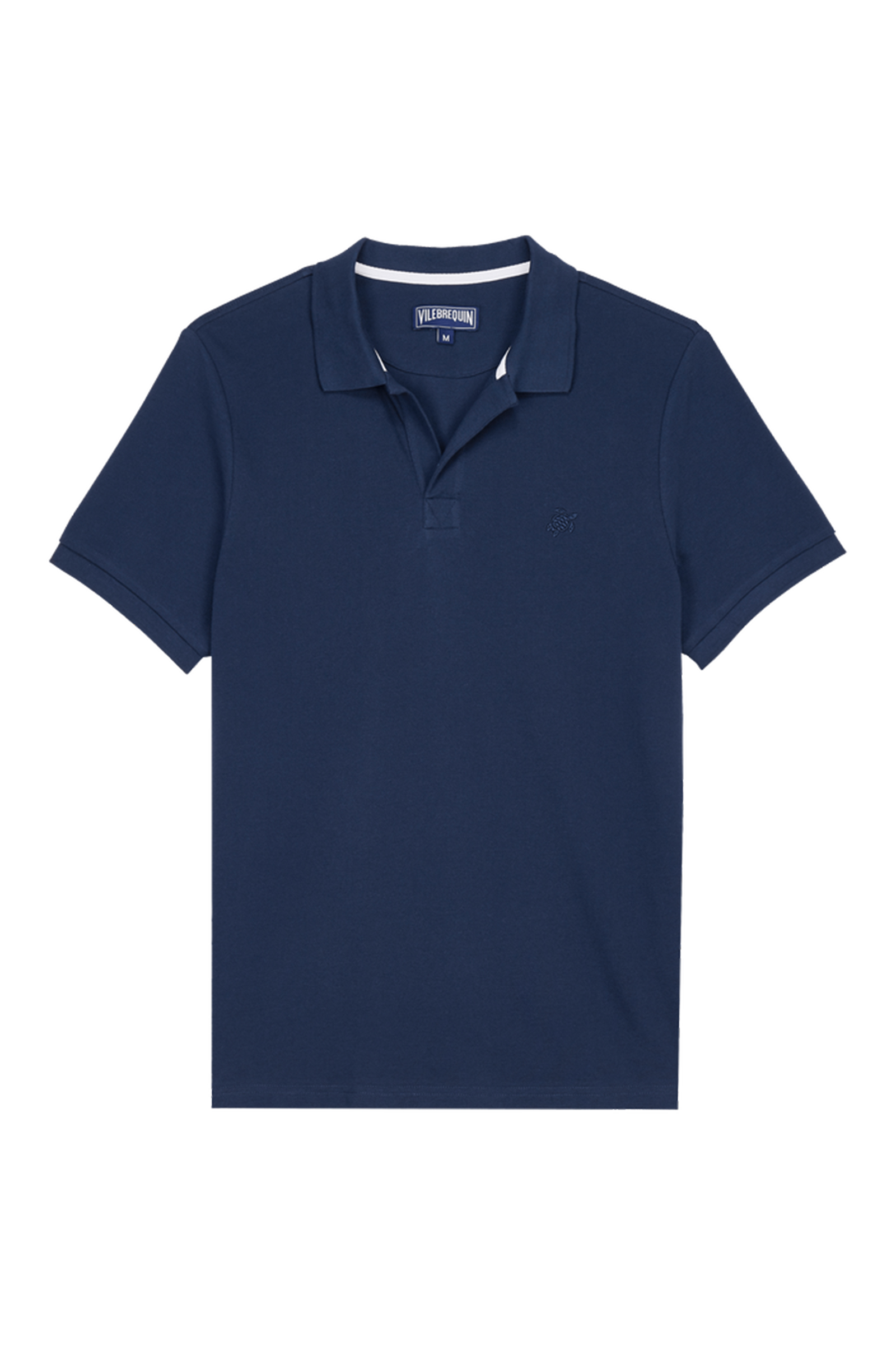 Heren polo korte mouw blauw