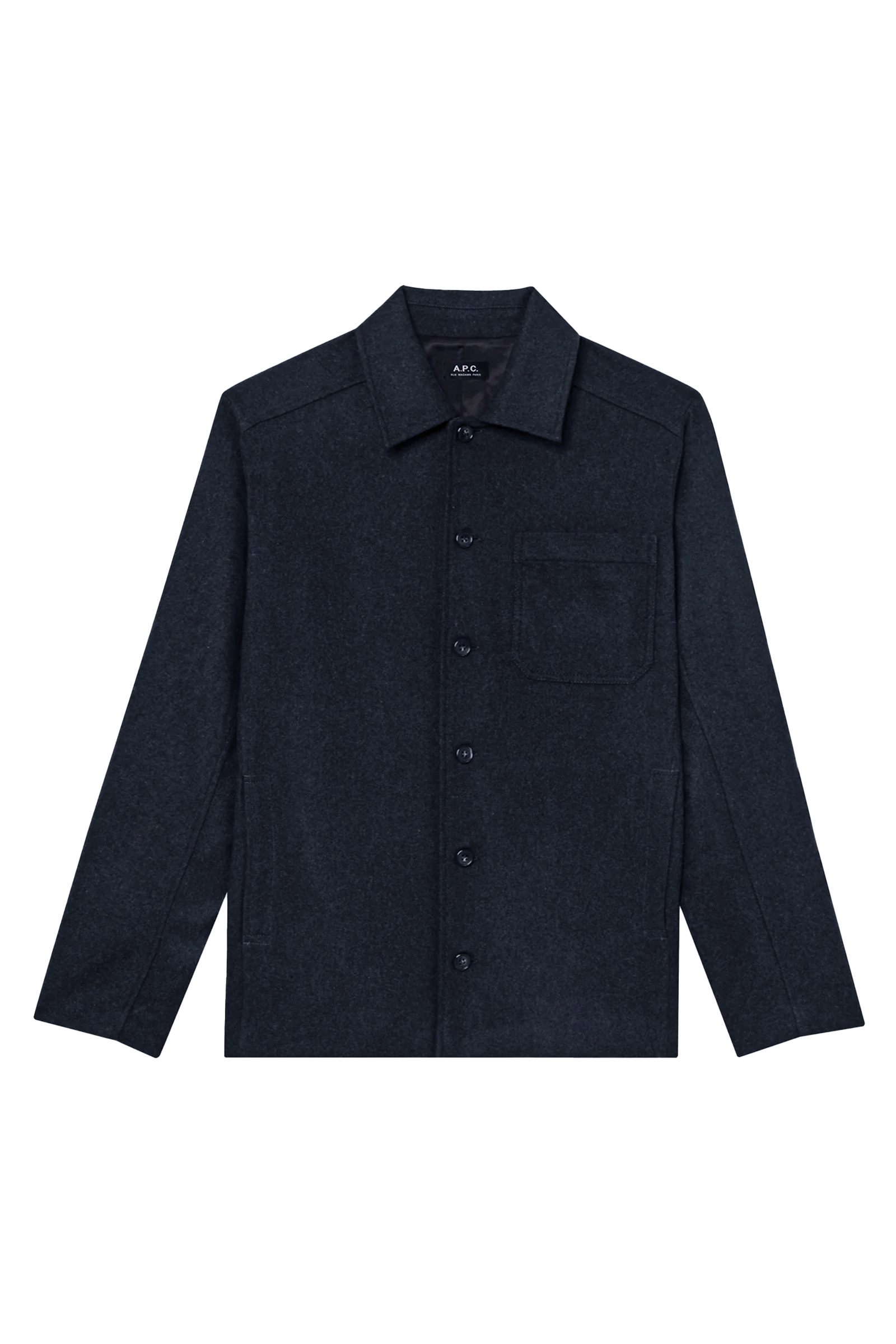 Heren overshirt blauw